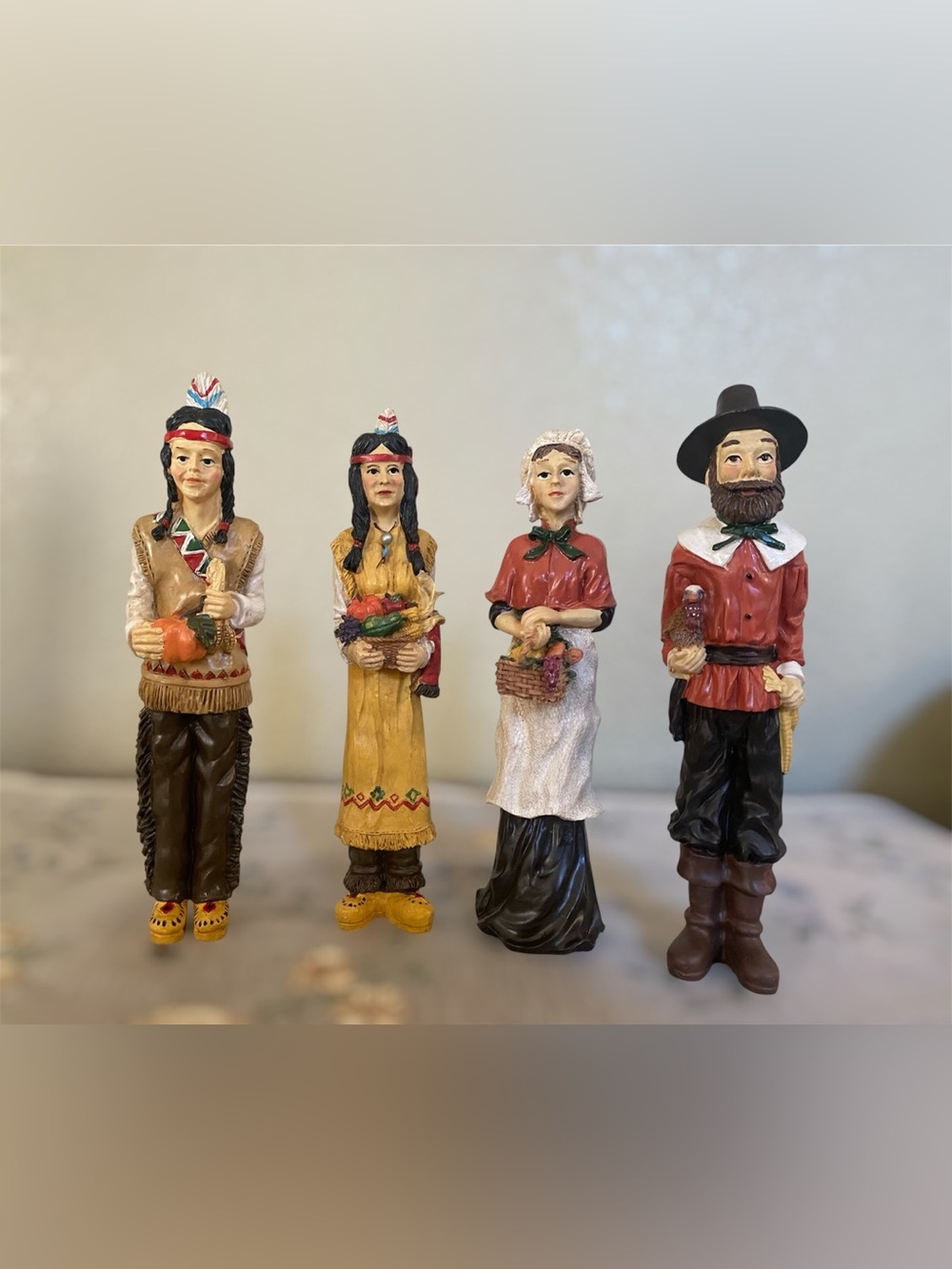 Thanksgiving Collection Harvest Porcelain Figurine Set
